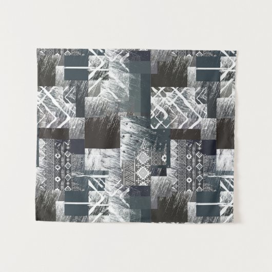 Tenture patchwork monochrome Abstrait (Devant (Horizontal))