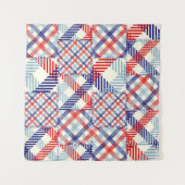 Tenture Patchwork Plaid Classique : Motif Carré (Devant)