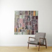 Tenture Patchwork Quilt Collage Impression transparente. (En situation (horizontale))