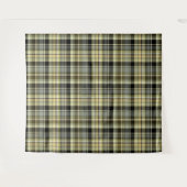 Tenture Pâte de tartan jaune-brun. (Devant (Horizontal))