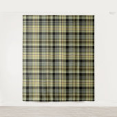 Tenture Pâte de tartan jaune-brun. (Devant)