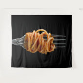 Tenture Pâtes filées sur une Fourche, Spaghetti alimentair (Devant (Horizontal))