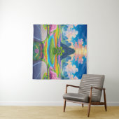 Tenture "Pathway through Spring - Imaginaire Floral (En situation (horizontale))