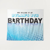 Tenture PATINAGE DE HOCKEY SUR GLACE Fête d'anniversaire P (Devant (Horizontal))