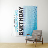 Tenture PATINAGE DE HOCKEY SUR GLACE Fête d'anniversaire P (En situation)