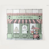 Tenture Pâtisserie française En toile de fond pour un évén (Devant (Horizontal))
