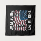 Tenture Patriotic American This Is My Pride Flag USA (Devant (Horizontal))