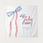 Tenture Patriotique moderne 4 juillet Bow Party (Devant)