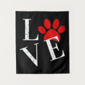 TENTURE PATTE DE CHIEN AMOUR TENDANCE (Devant)