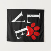 TENTURE PATTE DE CHIEN AMOUR TENDANCE (Devant (Horizontal))