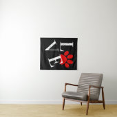 TENTURE PATTE DE CHIEN AMOUR TENDANCE (En situation (horizontale))