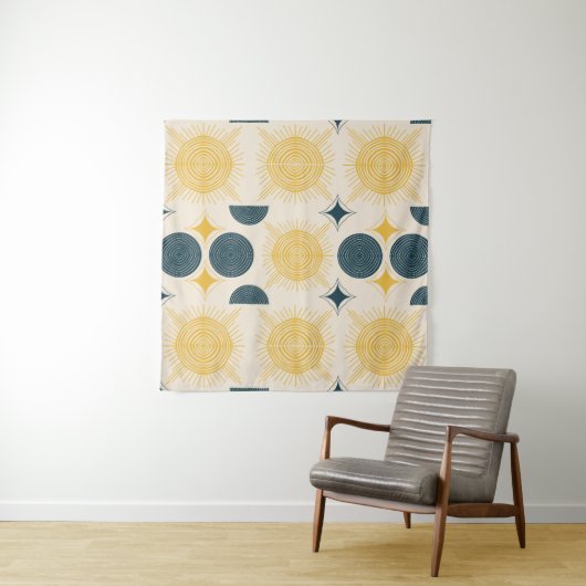 Tenture Patters de Boho Celestial (En situation (horizontale))