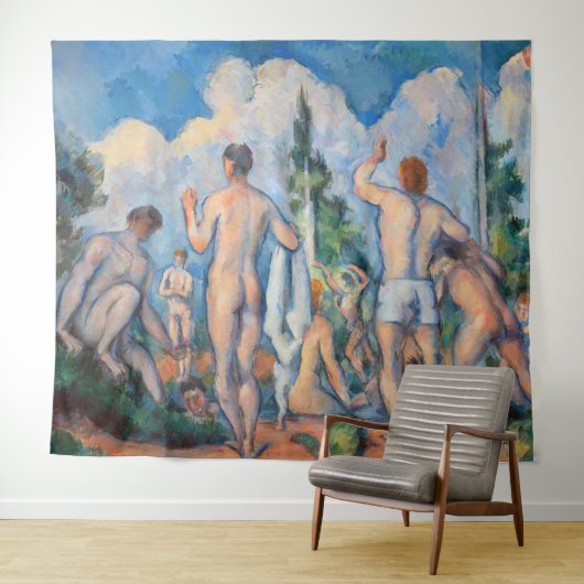Tenture Paul Cezanne - Baigneurs (En situation (horizontale))