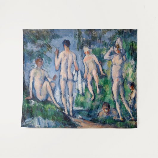 Tenture Paul Cezanne - Groupe de Baigneurs (Devant (Horizontal))