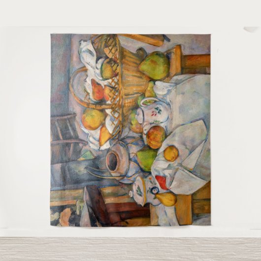 Tenture Paul Cezanne - La vie morte avec panier (Devant)