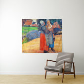Tenture Paul Gauguin - Paysannes Bretonnes (En situation (horizontale))