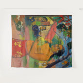 Tenture Paul Gauguin - Une femme tenant un fruit (Devant (Horizontal))