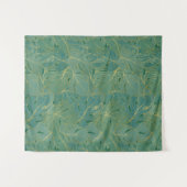 Tenture Paume vert et or feuille motif (Devant (Horizontal))