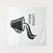 Tenture Pause café (Devant (Horizontal))