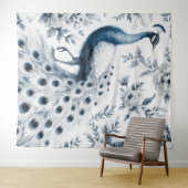 Tenture Pavillon bleu vintage (En situation (horizontale))