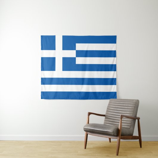 Tenture pavillon de la Grèce (En situation (horizontale))
