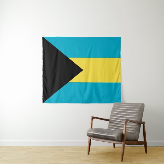 Tenture pavillon des Bahamas (En situation (horizontale))