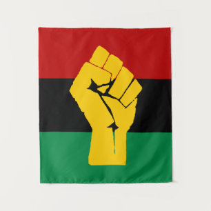Tenture Pavillon panafricain Black Power
