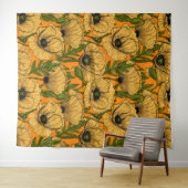 Tenture Pavot jaune (En situation (horizontale))