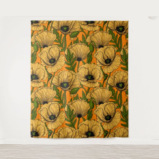 Tenture Pavot jaune (Devant)