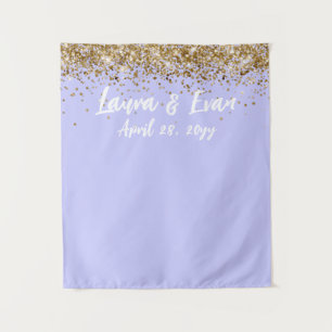 Tenture Pavot Violet & Blanc Accessoire de Photomaton de M