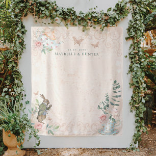 Tenture Pays des Merveilles de Mariage Décor Alice au Pays