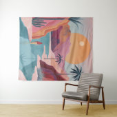 Tenture Paysage Abstrait de Boho (18) (En situation (horizontale))