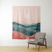 Tenture Paysage Abstrait de Boho (7) (En situation)