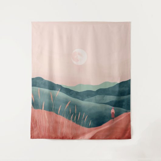 Tenture Paysage Abstrait de Boho (7) (Devant)