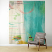 Tenture Paysage abstrait de printemps (En situation)