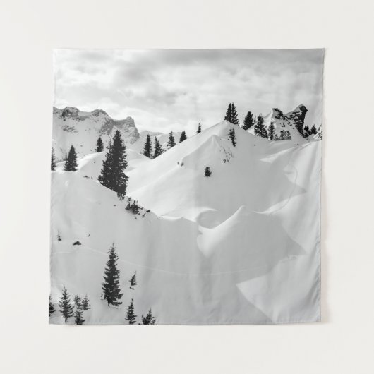 Tenture Paysage alpin : Snowy Fir Trees (Devant)