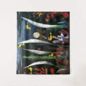 Tenture Paysage aux oiseaux jaunes | Paul Klee | (Devant)