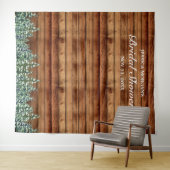 Tenture Paysage de bois enneigé et de forêt pour douche de (En situation (horizontale))