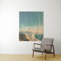 Paysage de la plage d'Hawaiian vintage - terres de