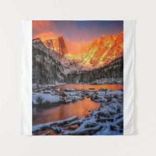 Tenture Paysage de montagne majestueux au coucher du solei