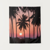 Tenture Paysage de palmier de noix de coco (Devant)