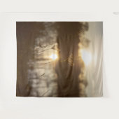 Tenture Paysage d'eau naturel de Boho Grass (Devant (Horizontal))