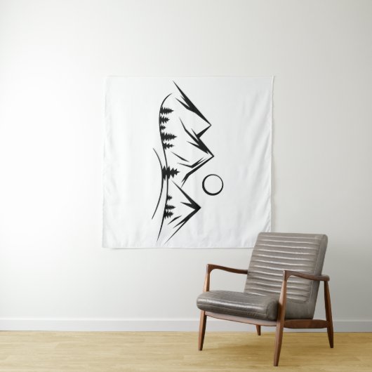 Tenture Paysage des montagnes (En situation (horizontale))