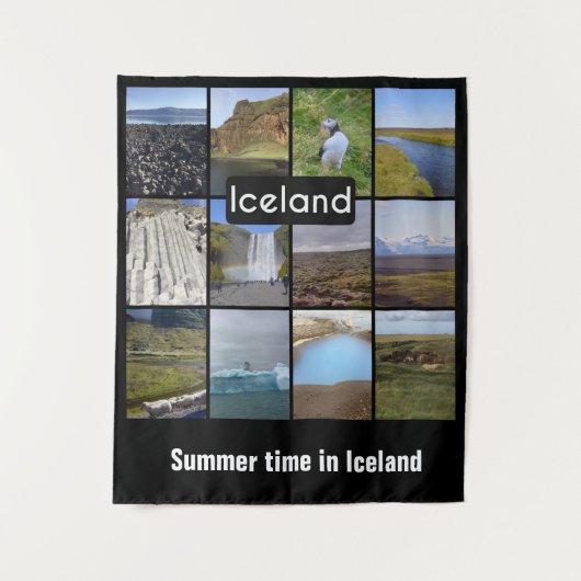 Tenture Paysage d'été islandais (Devant)
