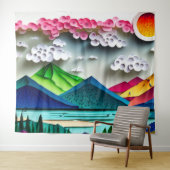 Tenture Paysage du papier (En situation (horizontale))