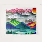 Tenture Paysage du papier (Devant (Horizontal))