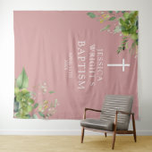 Tenture Paysage Dusty Rose Pink Baptism Fond photo (En situation (horizontale))