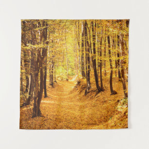 Tenture Paysage forestier d'automne