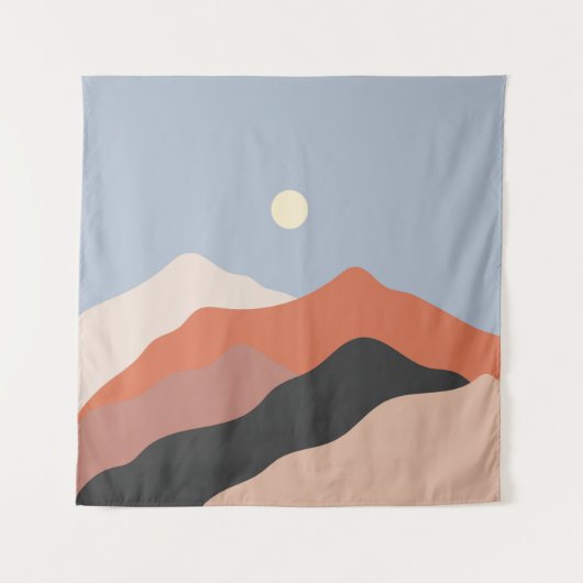 Tenture Paysage illustrations du milieu du siècle, plan mi (Devant)