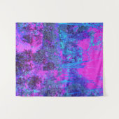 Tenture Paysage impressioniste rose chaud et bleu (Devant (Horizontal))
